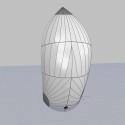 Symetrical spinnaker Radial cut