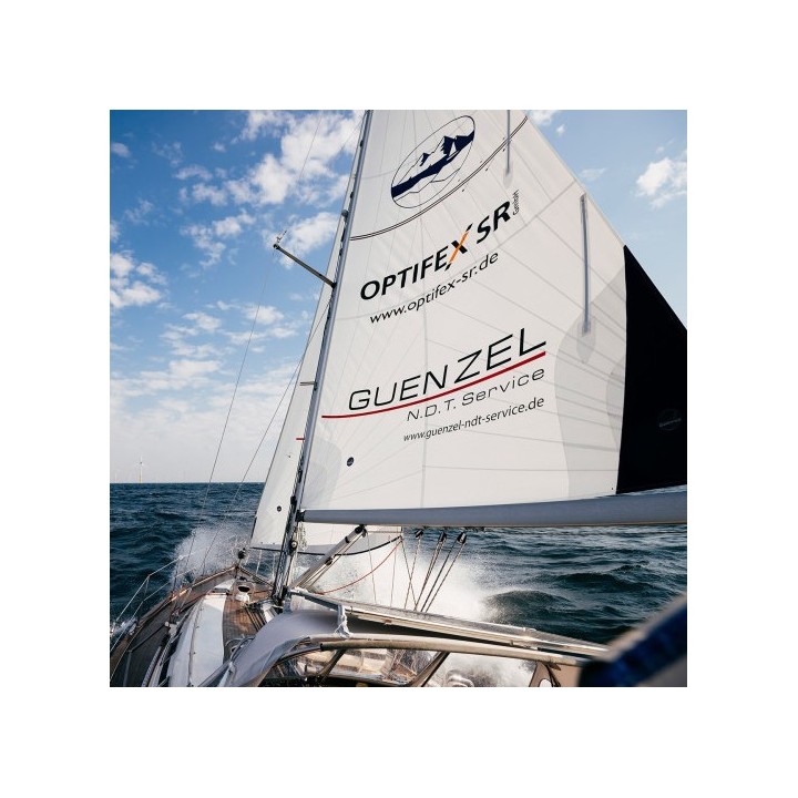 Radial cut furling mainsail